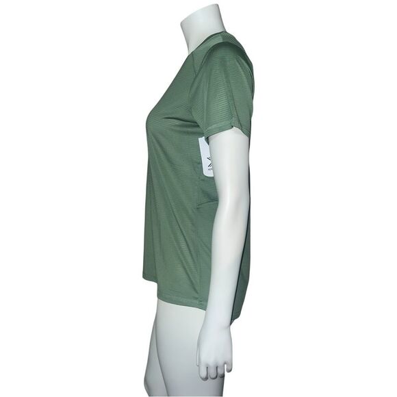 Xersion Women Performance Crew Neck Short Sleeve T-Shirt Harbor Green Medium NWT - Picture 3 of 6